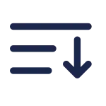 List Arrow Down Minimalistic SVG Icon